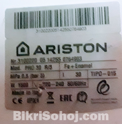 ARISTON WATER HEATER 30L-ITALY